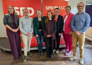 ASG Landesvorstand Thüringen mit Gesundheitsministerin Katharina Schenk und Staatssekretärin Tina Rudolph